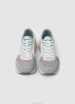 Women White Pepe Jeans Joy Star Soft Combined Sneakers 60J40591 - Image 2