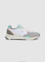 Women White Pepe Jeans Joy Star Soft Combined Sneakers 60J40591