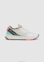 Women White Pepe Jeans Joy Tech Summer Technical Sneakers 60J40606