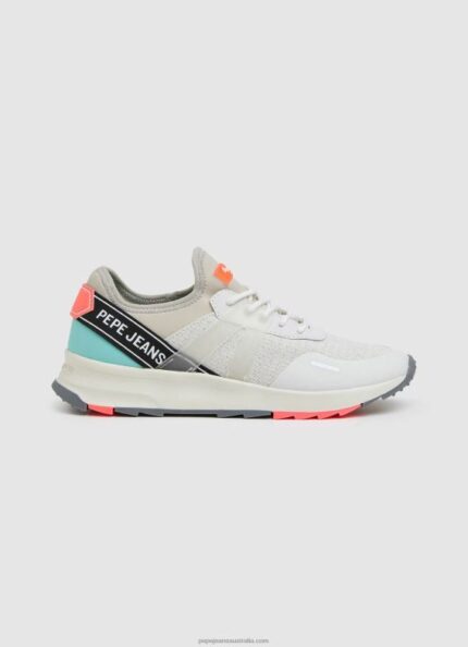 Women White Pepe Jeans Joy Tech Summer Technical Sneakers 60J40606
