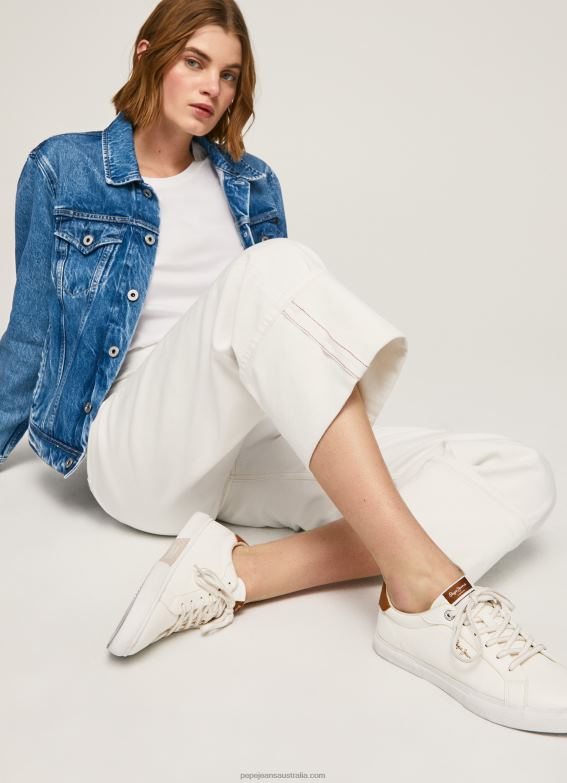women_white_pepe_jeans_kenton_max_classic_sneakers_60j40583.jpg Women White Pepe Jeans Kenton Max Classic Sneakers 60J40583 - Image 1