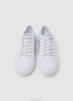 Women White Pepe Jeans Kenton Road Basic Sneakers 60J40635 - Image 2