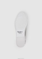Women White Pepe Jeans Kenton Road Basic Sneakers 60J40635 - Image 5