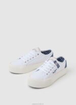 Women White Pepe Jeans Ottis Sun Platform Sneakers 60J40608 - Image 3