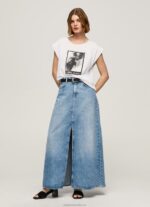 Women White Pepe Jeans Photo Print T-Shirt 60J40387 - Image 2
