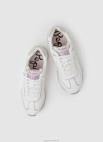 Women White Pepe Jeans Rusper Charm Basic Sneakers 60J40599 - Image 2