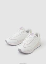 Women White Pepe Jeans Rusper Charm Basic Sneakers 60J40599 - Image 3