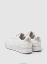 Women White Pepe Jeans Rusper Charm Basic Sneakers 60J40599 - Image 4