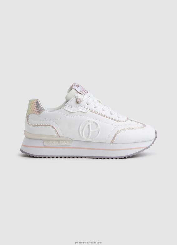 women_white_pepe_jeans_rusper_charm_basic_sneakers_60j40599.jpg Women White Pepe Jeans Rusper Charm Basic Sneakers 60J40599 - Image 1