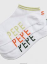 Women White Pepe Jeans Sandi 3-Pack Socks 60J40561 - Image 2