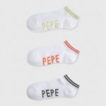 Women White Pepe Jeans Sandi 3-Pack Socks 60J40561