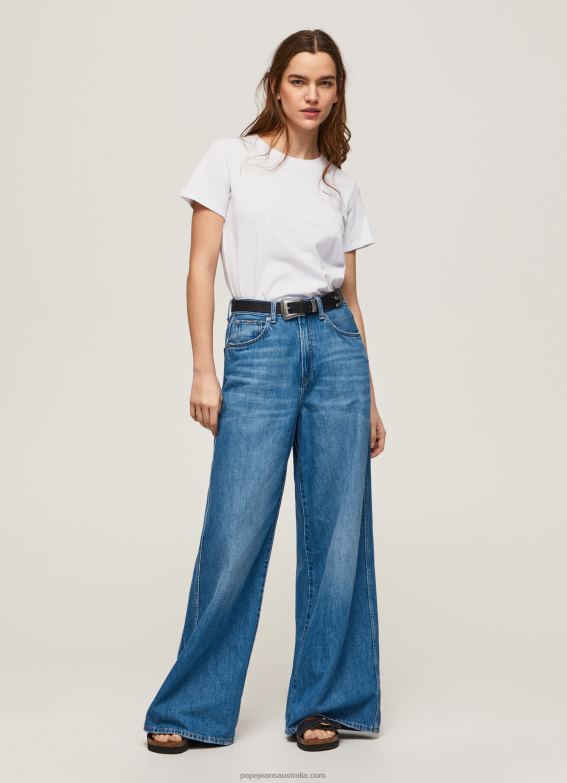 Women White Pepe Jeans Short-Sleeved Cotton T-Shirt 60J40420 - Image 2